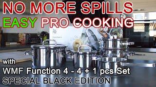 Unboxing and Review WMF Function 4 Cooking Pot 4+1pcs Set - SPECIAL BLACK EDITION