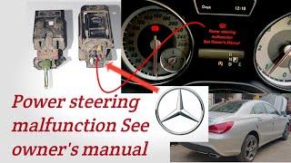 Mercedes cla 200 //  power steering malfunction see owner's manual // steering repairing( Auto hub)
