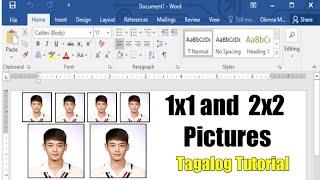 1x1 and 2x2 ID Pictures using Microsoft Word| Pantin Couple