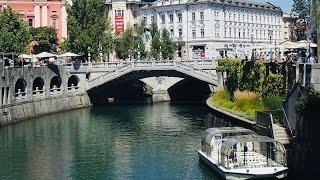 The Famous Ljubljanica River,@Slovenia's Capital