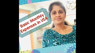 Basic Monthly Expenses in USA (Tamil)|Cost of Living in USA| Monthly Budget