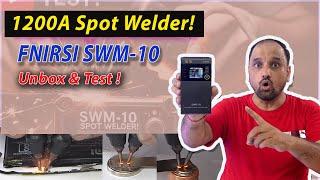  Unboxing & Testing the Fnirsi SWM-10 1200A Portable Spot Welder for DIY Battery Pack Welding! 