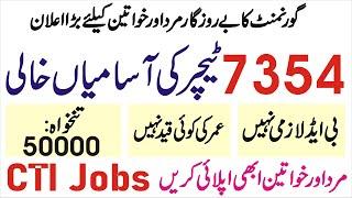 CTI Jobs In Punjab 2024 – College Teachers internees Jobs – Teacher jobs in Punjab 2024