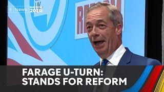 Nigel Farage takes Reform leadership and stands for election