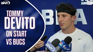 Tommy DeVito on Giants teammates' reception to being named starting QB | SNY