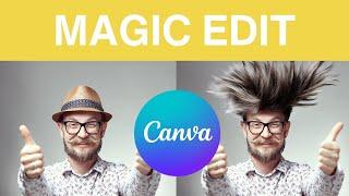 No hair? No Problem! Magic Edit in Canva.