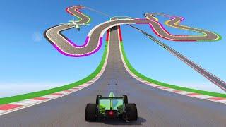 F1 Maze Track Race - Where Does This Thing End!!