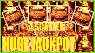 Finally 4 Scatter Retrigger! HUGE JACKPOT Panda Magic High Limit Dragon Link Slot