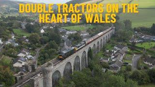 2nd time in a month! Double tractors blast down the Heart of Wales.