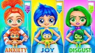 Inside out 2: Joy, Anxiety, Disgust With Their Babies! 32 DIYs for LOL OMG