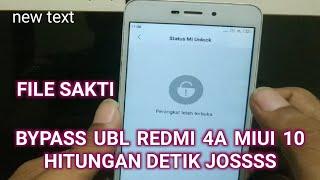 Cara Bypass UBL Redmi 4A MIUI 10