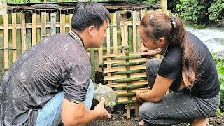 Hien Triu, Building bamboo houses together, farm life | Triệu Thị Hiền