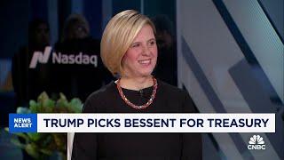 Markets are relieved to see Bessent picked for Treasury Secretary, says Evercore's Sarah Bianchi