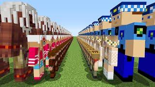 FAKİR AİLE ORDUSU VS ZENGİN AİLE ORDUSU  - Minecraft