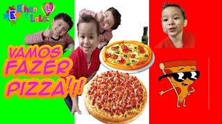 Ethan e Lolo FAZENDO PIZZA - Receita de Pizza simples vegana e deliciosa vídeos para crianças recipe