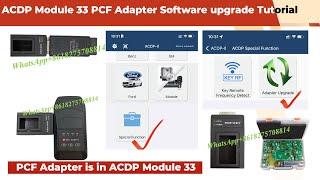 Mini ACDP Module 33 MQB PCF adaper software upgrade Tutorial