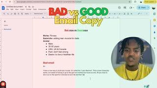 How to write BAD & GOOD email copy (Live copywriting)