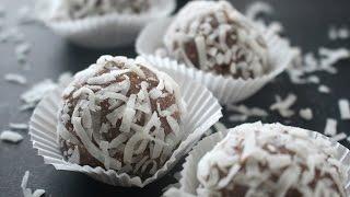 3 Ingredient Healthy NO-BAKE Raw/Vegan Truffles