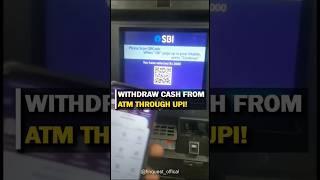 Withdraw money from Atm using UPI #upi #atm #bank #money #withdraw #qrcode #scanner #barcode