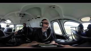 LOUD SOUND- This Is Me Zen Rockies Heli Canada Handeld Heli-tour inside view of 360 video