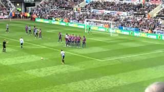 Andros Townsend brilliant free kick vs crystal palace - fan footage