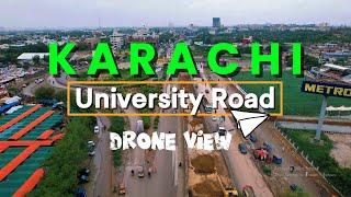 University Road Gulshan-e-Iqbal Karachi - Drone View