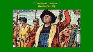 100- Reading Text 16 Christopher Columbus | İngilizce Okuma Parçası #16