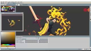 Pixel Art Timelapse: Pyrolancer Fire Effect for The Iron Oath