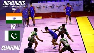 INDIA VS PAKISTAN Semi Final Junior Kabaddi world cup 2023 [Highlights]