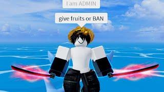 Toxic Kid Pretends to be an ADMIN (Blox Fruits)