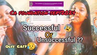 CA FOUNDATION RESULT REACTION||SEPTEMBER 2024|| CA ASPIRANT