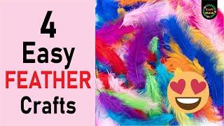 4 Easy Feather Crafts | @CraftStack