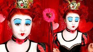 Alice in Wonderland: Red Queen of Hearts Makeup and Costume