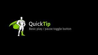 QuickTip: Play Pause Toggle Button for Timelines or Tweens