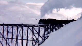 Alaska Train Ride in Winter 1940's