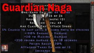 D2R Unique Items - Guardian Naga (Naga)