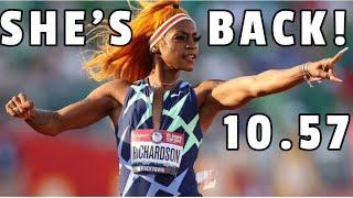 SHA'CARRI RICHARDSON RUNS SHOCKING10.57 AT MIRAMAR INVITATIONAL!