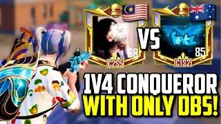 DBS ONLY 1V4 AGAINST CONQUEROR ENEMY!! | PUBG Mobile