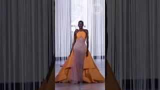 Fatou Samb walking for Tony Ward Fall-winter 2023/24 Couture show