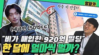 '부동산 재벌' 비가 매입한 920억 빌딩! 한 달 수익은 얼마씩 나올까? /(주)알파카