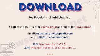 [SHARE COURSE] Joe Popelas – AI Publisher Pro