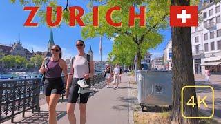 Zurich Charm in Mesmerizing 4K!  Zurich Walking tour : Zurich | Best city in the WORLD?