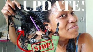 MIELLE ORGANIC DAMAGED MY LONG HEALTHY HAIR | NEXT DAY UPDATE OF MY HAIR PROGRESS 