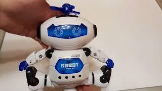 Танцующий робот из Gamiss. 360 Degree Rotation Dancing Music Light Electric Robot Toy. ZTD#302