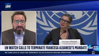 Francesca Albanese, 'one of the most dangerous antisemites' - UN Watch's Hillel Neuer