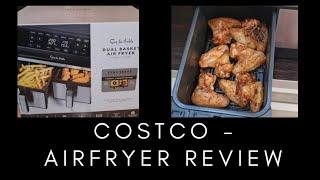 1ST EVER REVIEW, UNBOXING & PRODUCT TEST OF COSTCO'S NEW DUEL BASKET AIR FRYER  - SUR LA TABLE.