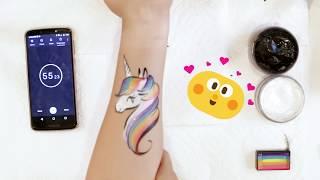 Under One Minute Rainbow Unicorn Face Painting!