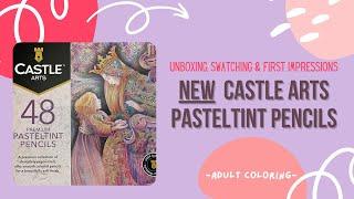 Adult Coloring |  Castle Arts released new pencils and we're swatching them!