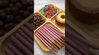 ASMR Filling platter with Sweets  #asmr #shorts