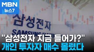 "국민주식 삼성전자 지금 사야 하나?" 개미들 뛰어들었지만… [MBN 뉴스7]